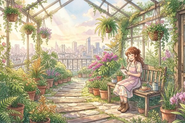 The Rooftop Gardener’s Luminous Refuge