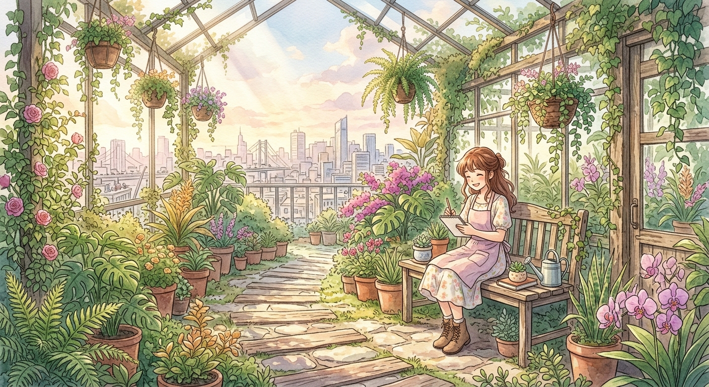 The Rooftop Gardener’s Luminous Refuge